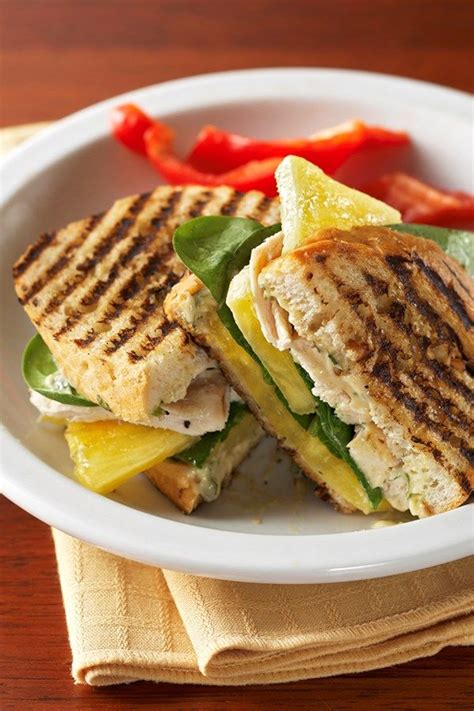 Traditionally made with italian focaccia bread, panini become crusty and gooey when heated. Chicken Panini with Cilantro Mayonnaise | Recipe | Healthy ...