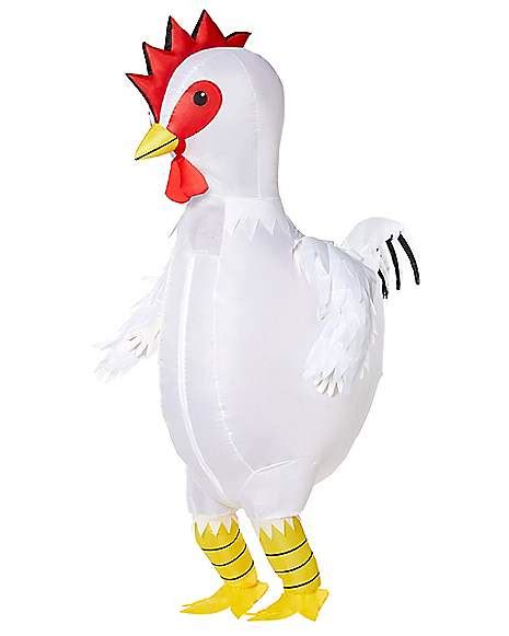 Kooy Inflatable Costume Rooster Ride On Chicken Costume Adult Halloween