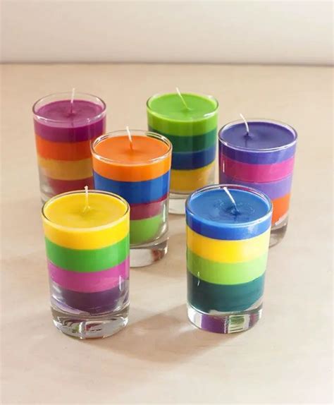 Colourful Diy Candles From Crayons 5 Easy Steps Craft Projects For