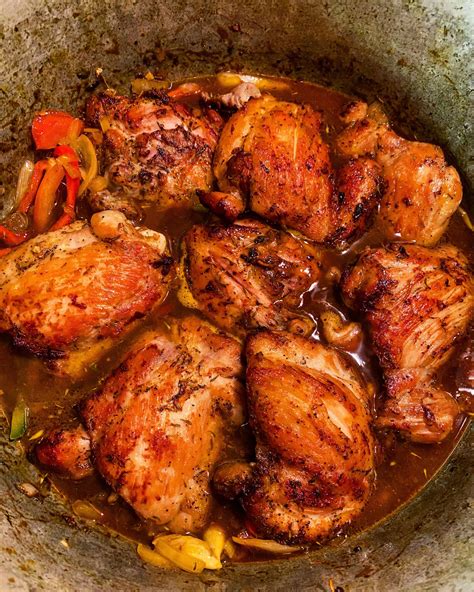 flavorful brown stew chicken recipe