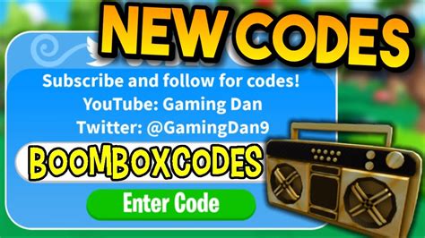 6 New All Secret Codes For Boombox Island Roblox Not Expired Youtube