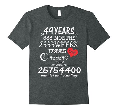 49th Wedding Anniversary T Shirt 49 Years Vintage T Bn Banazatee