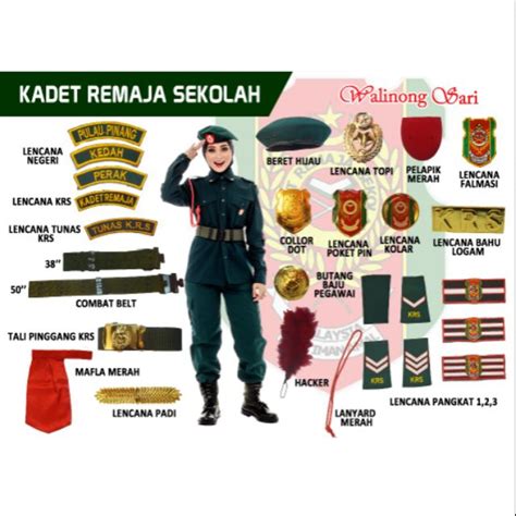 Tkrs dan krs berkongsi logo yang sama. AKSESORI KADET REMAJA SEKOLAH | Shopee Malaysia