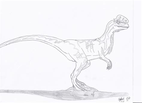Jurassic Park Dilophosaurus Coloring Pages Coloring Pages
