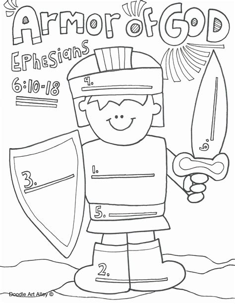 Click here for all bible printables click here to become a member! Armor Of God Coloring Page Unique Salvation Bible Coloring Pages Sketch Coloring Page in 2020 ...