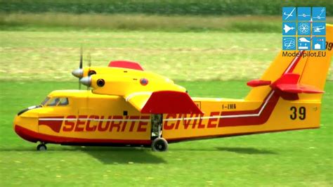 🎞️🚁🛩️ Xxxl Gigant Twin Jetturboprop Canadair Cl 145 Rc Amphibious Firefighting Aircraft Philippe