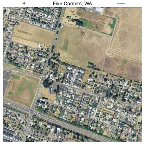 Aerial Photography Map Of Five Corners WA Washington