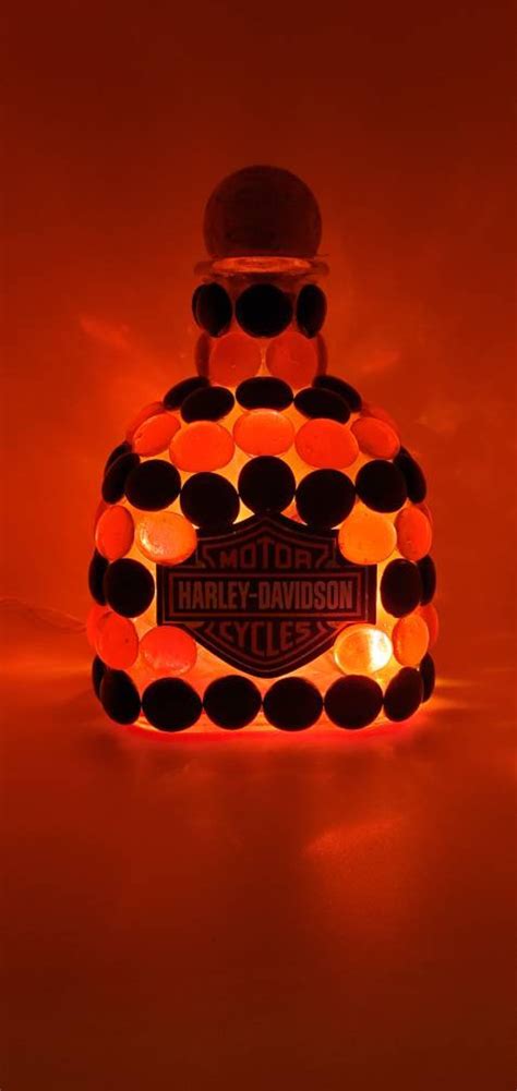 Harley Davidson Bottle Night Light Etsy