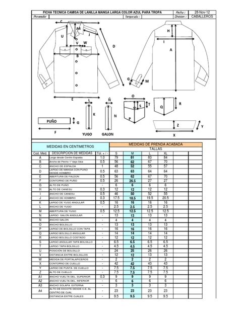 Ficha Técnica Uniforme Pdf