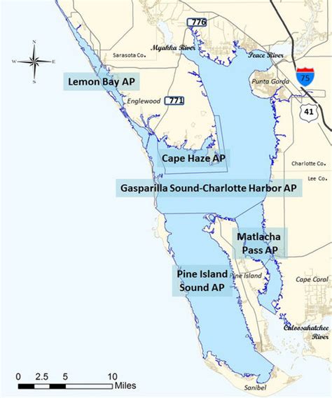 In House Graphics Charlotte Harbor Aquatic Preserve Map Florida