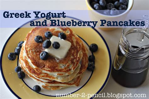 Greek Yogurt And Blueberry Pancakes No 2 Pencil