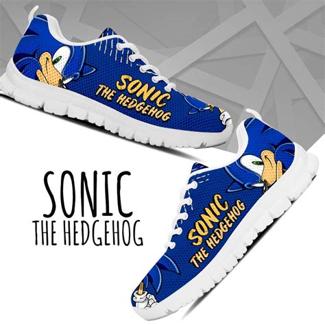 Sonic The Hedgehog Custom Sneaker Sonic Shoes Cartoon Shoes Etsy