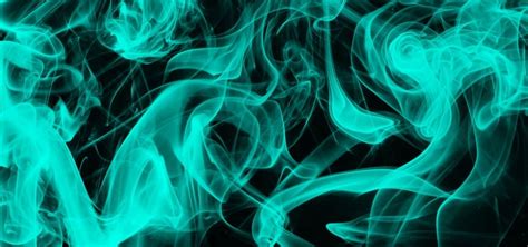 Gothic Neon Teal Smoke Background Neon Blue Smoke Effect Background