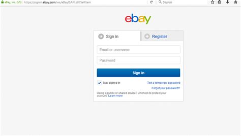 Ebay Login Sign Insign Up My Ebay Usauk