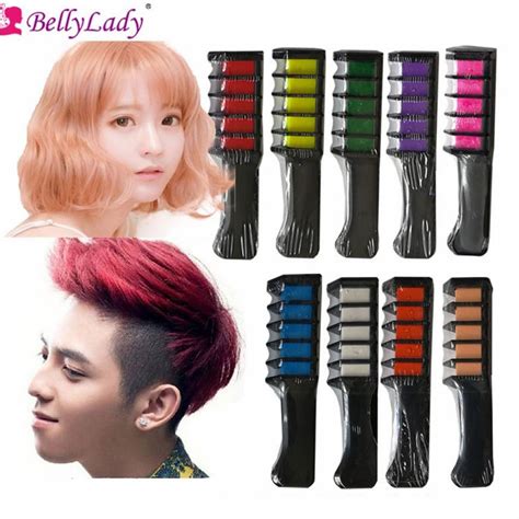 Bellylady Natural Hair Chalk Comb Disposable Instant Hair Color Cream