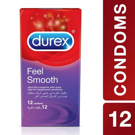 Durex Feel Smooth Extra Lubricated Condom Online Durex Arabia