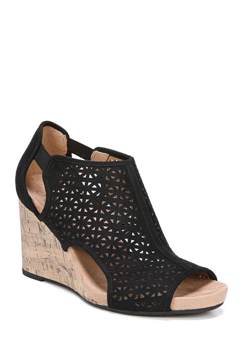 LifeStride Hinx Perforated Wedge Sandal Wide Width Available