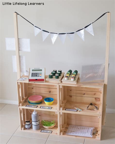 Diy Market Stand For Dramatic Play Little Lifelong Learners