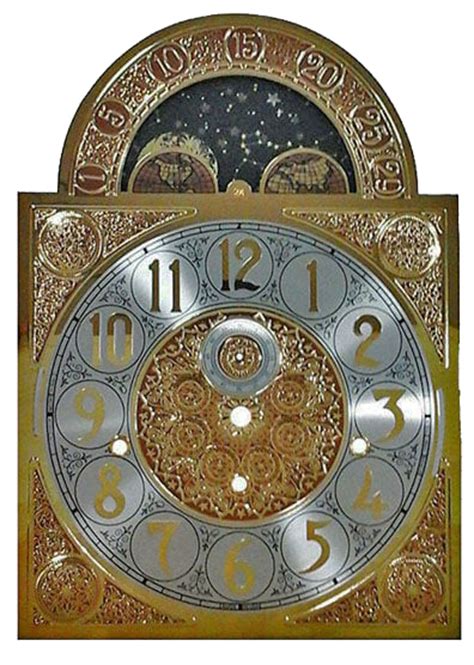 Grandfather Clock Moon Dials Dial Faces With The Phase Of The Moon