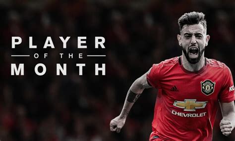 Manchester United`s Bruno Fernandes Wins Premier League Player Of The