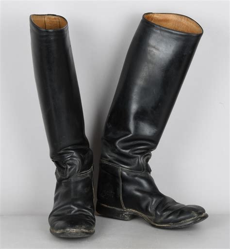 Heer Waffen Ss Officers Jack Boots Military Antiques