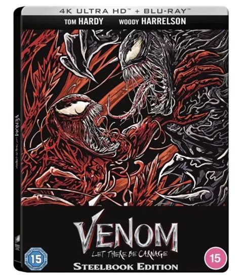 VENOM 2 LET There Be Carnage Ltd Edition Bluray Steelbook Uk