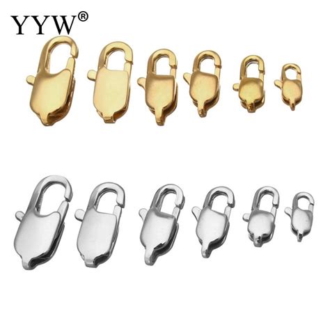 Yyw 100 Pcs Stainless Steel Lobster Claw Clasp Gold Color