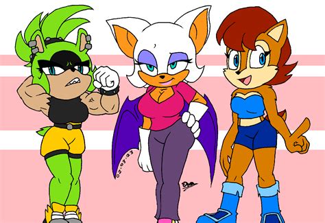 Well Rounded Sonic Girls By Tmntsam On Newgrounds