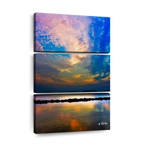 Twilight Sky Water Refection Wall Art Photography By Eszra Tanner