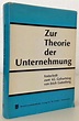 GUTENBERG, E. - Zur Theorie der Unternehmung. Festschrift zum 65 ...