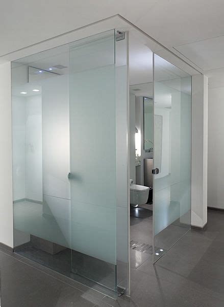 Frosted Glass For Toilet And Bidet Love The Idea Of Having Clear Glass Walled Bathroom
