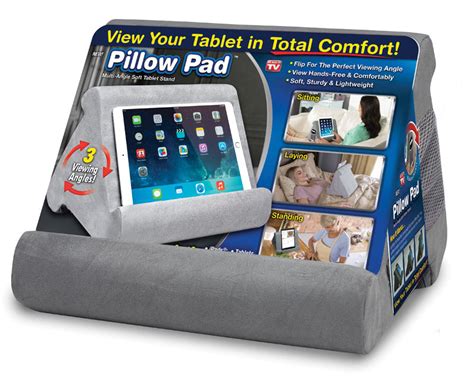 Pillow Pad Ppad Cd124 As Seen On Tv Tablet Holder Grey —