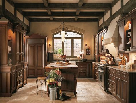 Cherry Cabinetry Tuscan Kitchen Design Tuscan Decorating Kitchen