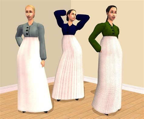 Mod The Sims Regency Gown With Spencer Mesh 7 Recolours