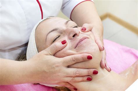 Process Of Massage And Facials Stock Image Image Of Medical Peeling 80328319