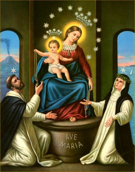 Image Of The Blessed Virgin Mary Queen Of The Holy Rosary Madonna