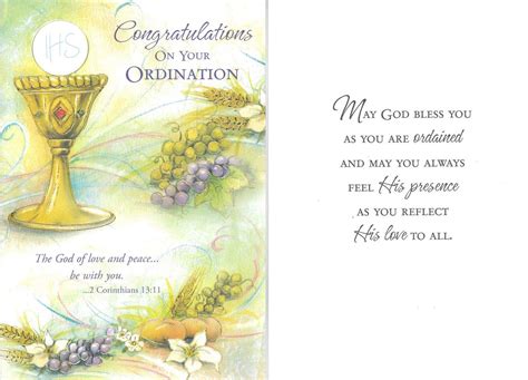Ordination Cards Printable
