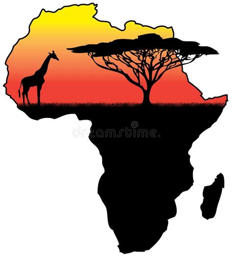 Africa Silhouette Stock Illustration Illustration Of Kenya 34603703