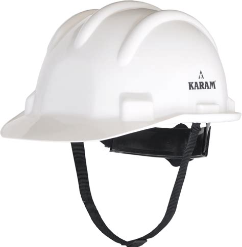 Yellow construction helmet for a safe use in a construction company, factory, shipping or in another technical job. HDPE White Karam Safety Helmet PN521, For Industry ...