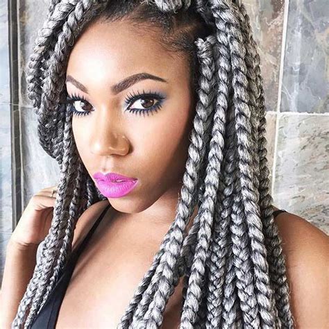21 Best Jumbo Box Braids Hairstyles Page 2 Of 2 Stayglam