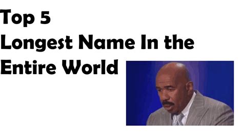 Top 5 Longest Name In The World Ever Youtube