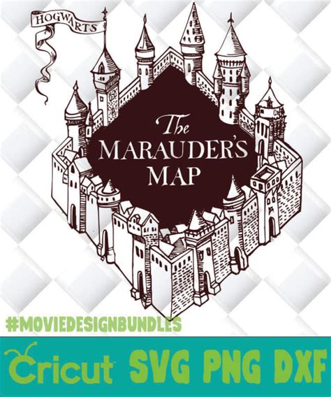 HARRY POTTER THE MARAUDERS MAP SVG, PNG, DXF, CLIPART - Movie Design