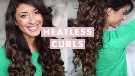 Heatless Curls Hair Tutorial Youtube