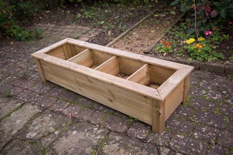 Forest Wooden Bamburgh Raised Table Planter