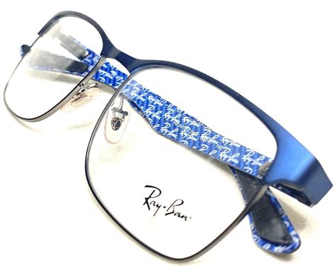 New Ray Ban Rb8416 2914 Mens Blue And Black Carbon Fiber Eyeglasses Frames 55 17 Ebay