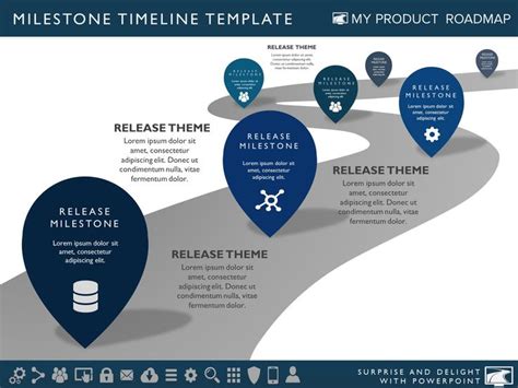 Six Phase Product Portfolio Timeline Roadmapping Powerpoint Diagram