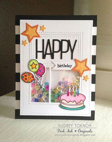 Birthday Shaker Card Pretty Pink Posh Storybook 1 Die Bjl Birthday