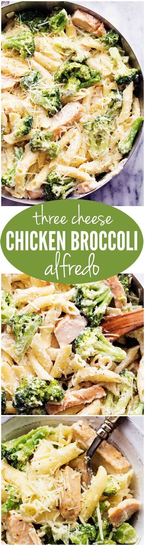 This Three Cheese Chicken Broccoli Alfredo Is One Of The