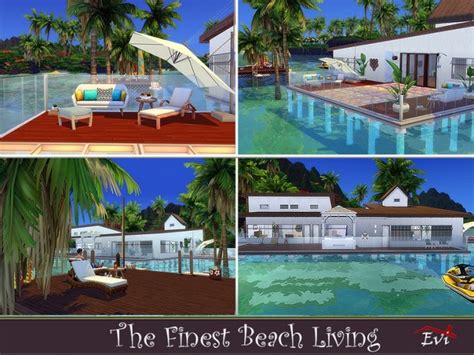 The Finest Beach Living By Evi At Tsr Sims 4 Updates