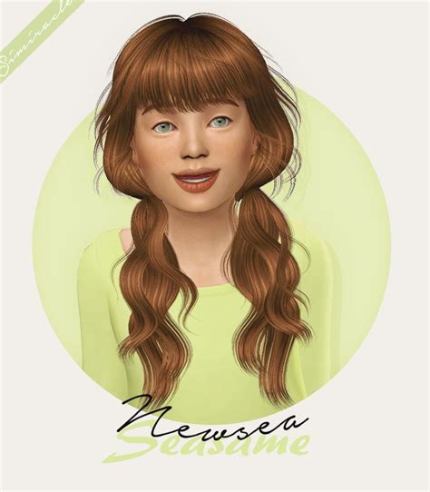 Simiracle Newsea S Seasame Hair Retextured Kids Version Sims 4